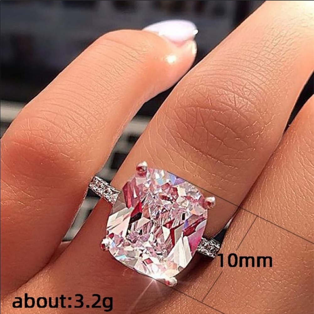 NEW💍8 CARAT CUSHION CUT SOLITAIRE DIAMOND RING - Picture 5 of 5
